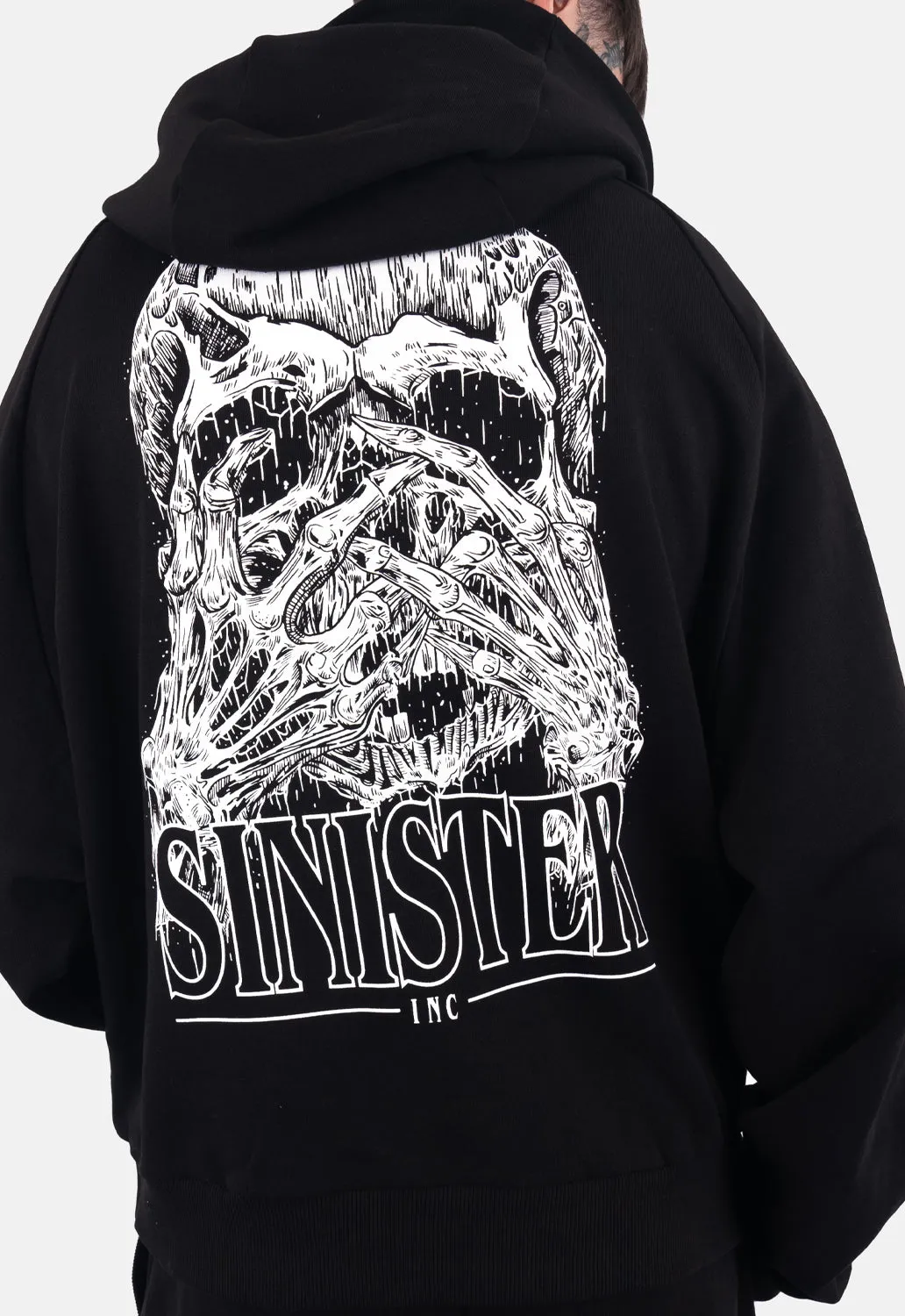 Luca Skull Oversized Hoodie sold by Damaged Society product image thumbnail 4