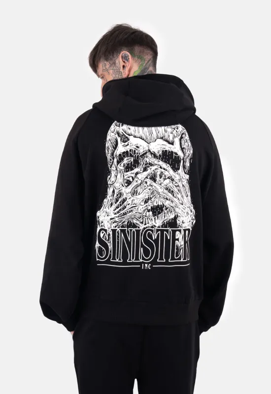 Luca Skull Oversized Hoodie sold by Damaged Society