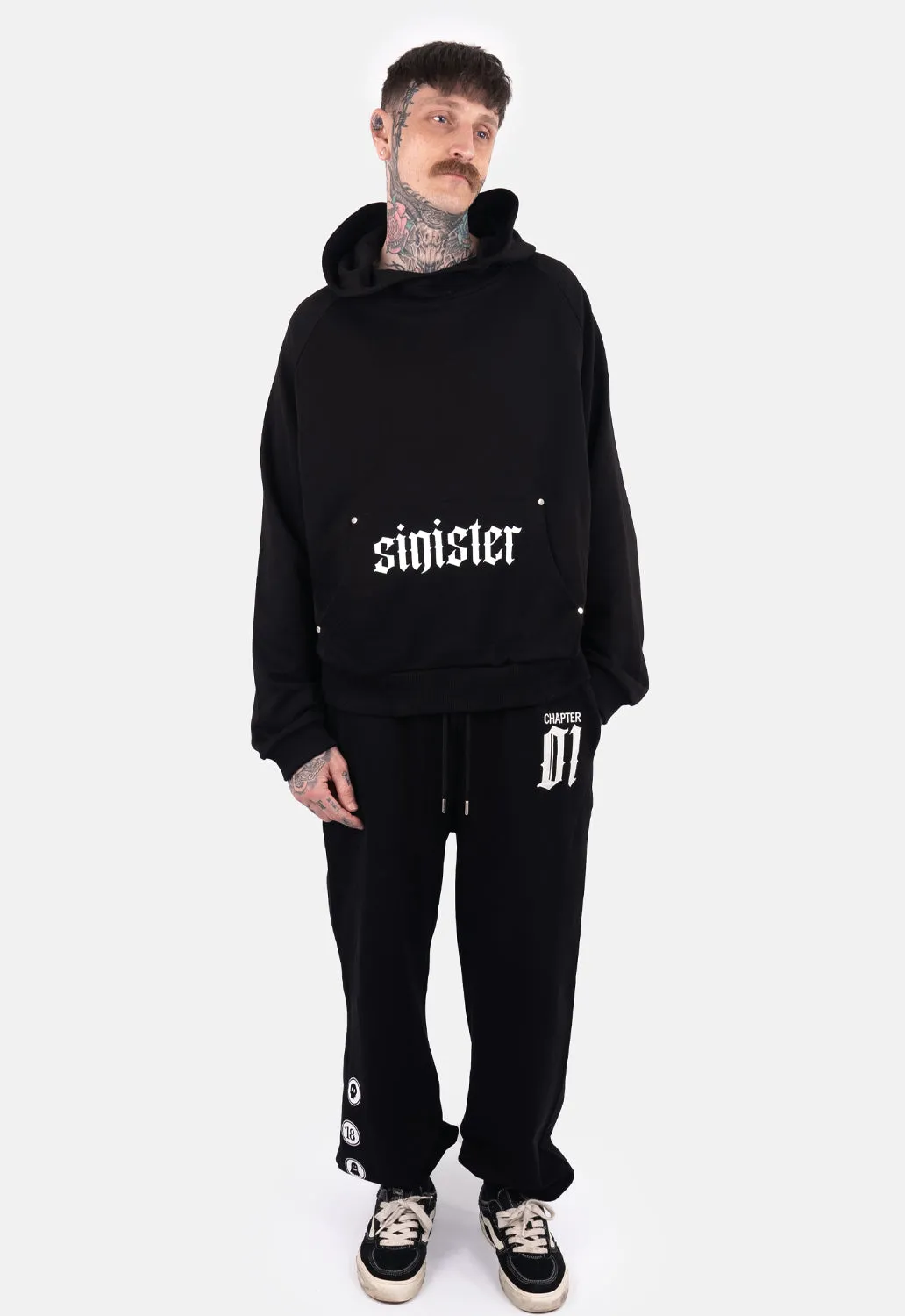 Luca Skull Oversized Hoodie sold by Damaged Society product image thumbnail 3