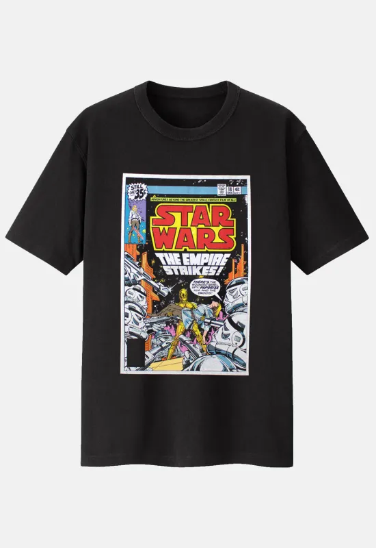 Empire Strikes Comic Cover T-Shirt sold by Damaged Society