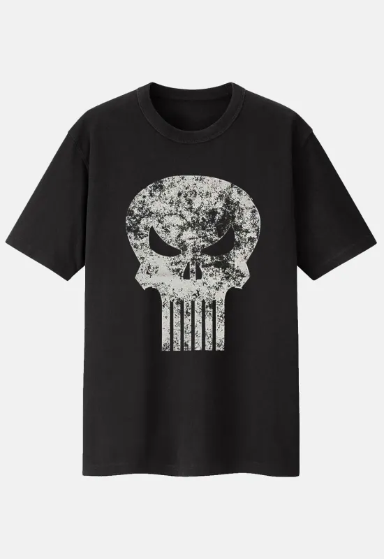 Punisher Distressed Logo T-Shirt sold by Damaged Society