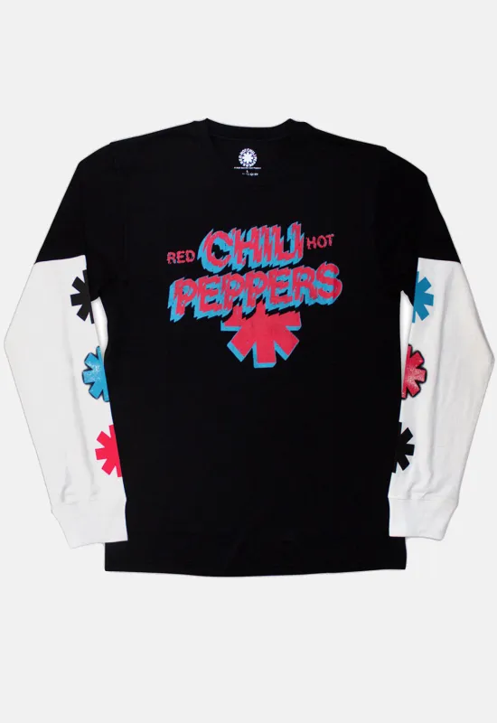 Shock Logo Layered Long Sleeved Top sold by Damaged Society