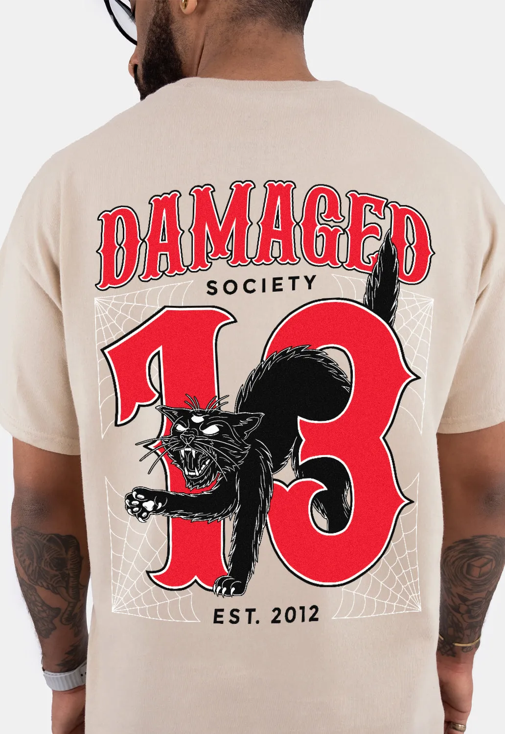 Unlucky T-Shirt sold by Damaged Society product image thumbnail 3