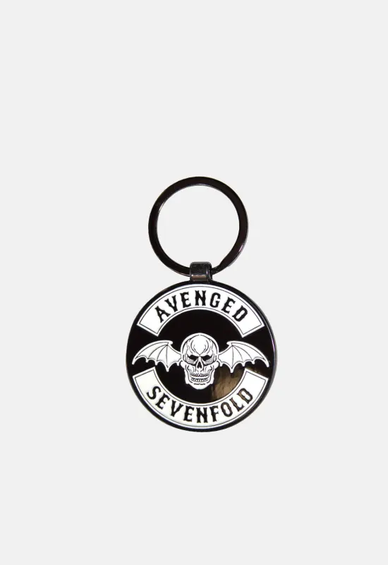 Deathbat Crest (Double Sided) Keyring sold by Damaged Society
