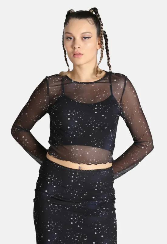 Zodiac Mesh Top sold by Damaged Society