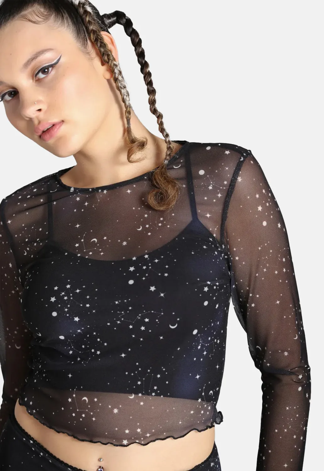 Zodiac Mesh Top sold by Damaged Society product image thumbnail 3