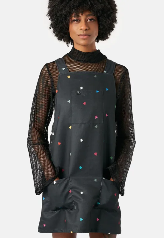 Blurry Heart Pinafore sold by Damaged Society