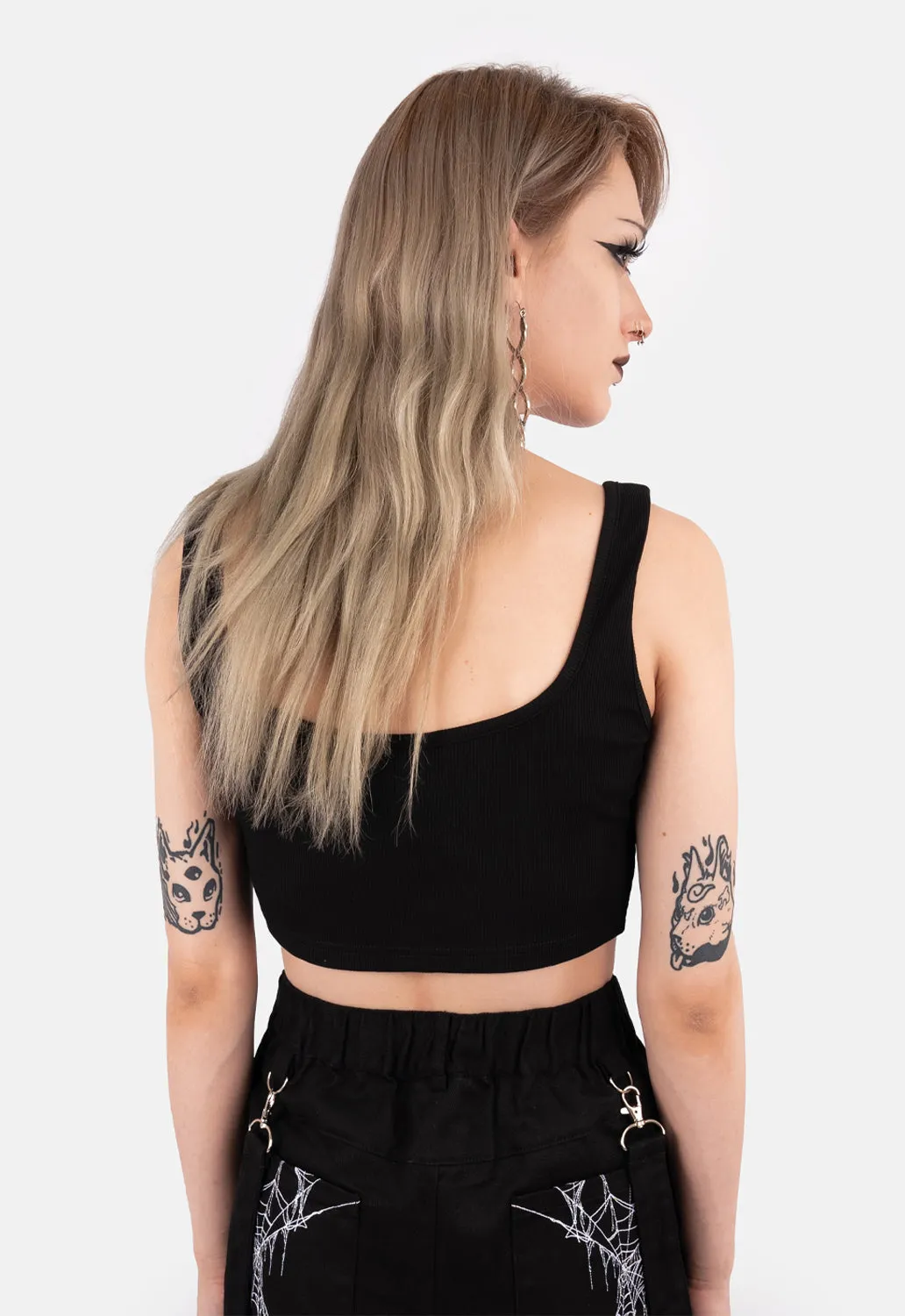 Zuri Lace Up Tank Top sold by Damaged Society product image thumbnail 4