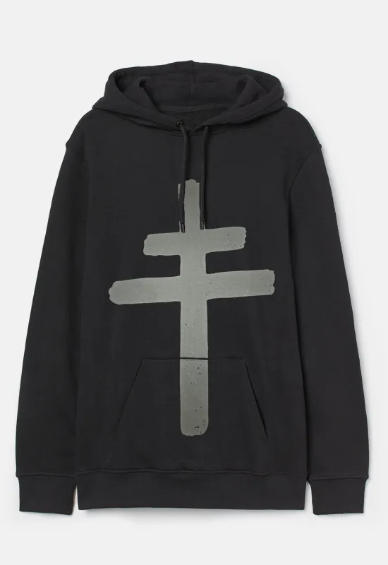 Tonal Logo Hoodie sold by Damaged Society