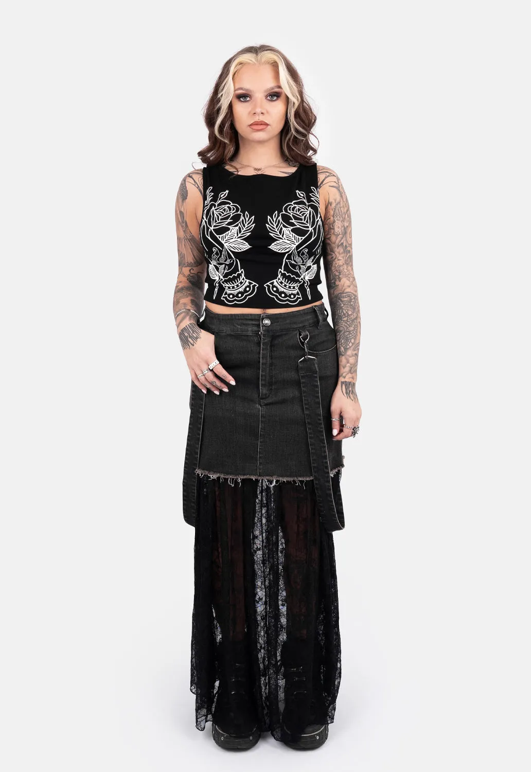 Brioni Boat Neck Crop Top sold by Damaged Society product image thumbnail 2