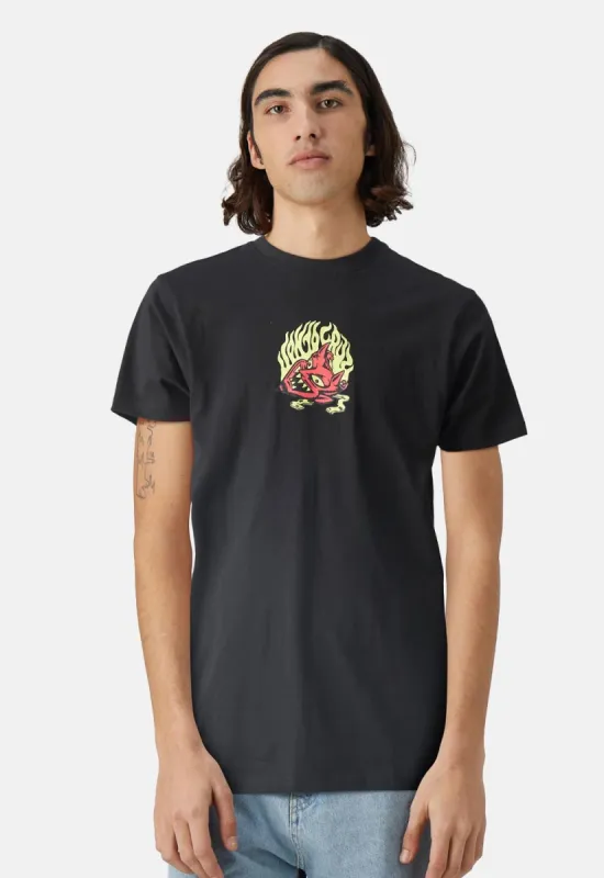 Delfino Devil Mask Front T-Shirt sold by Damaged Society