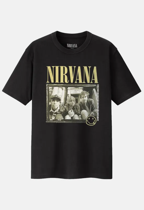 Nevermind 91 Hotel Photo T-Shirt sold by Damaged Society