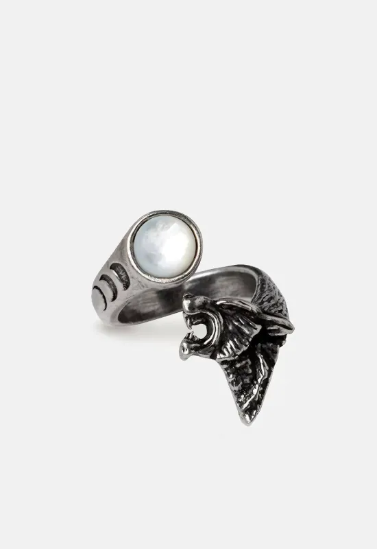 Howl At The Moon Ring made by Damaged Society