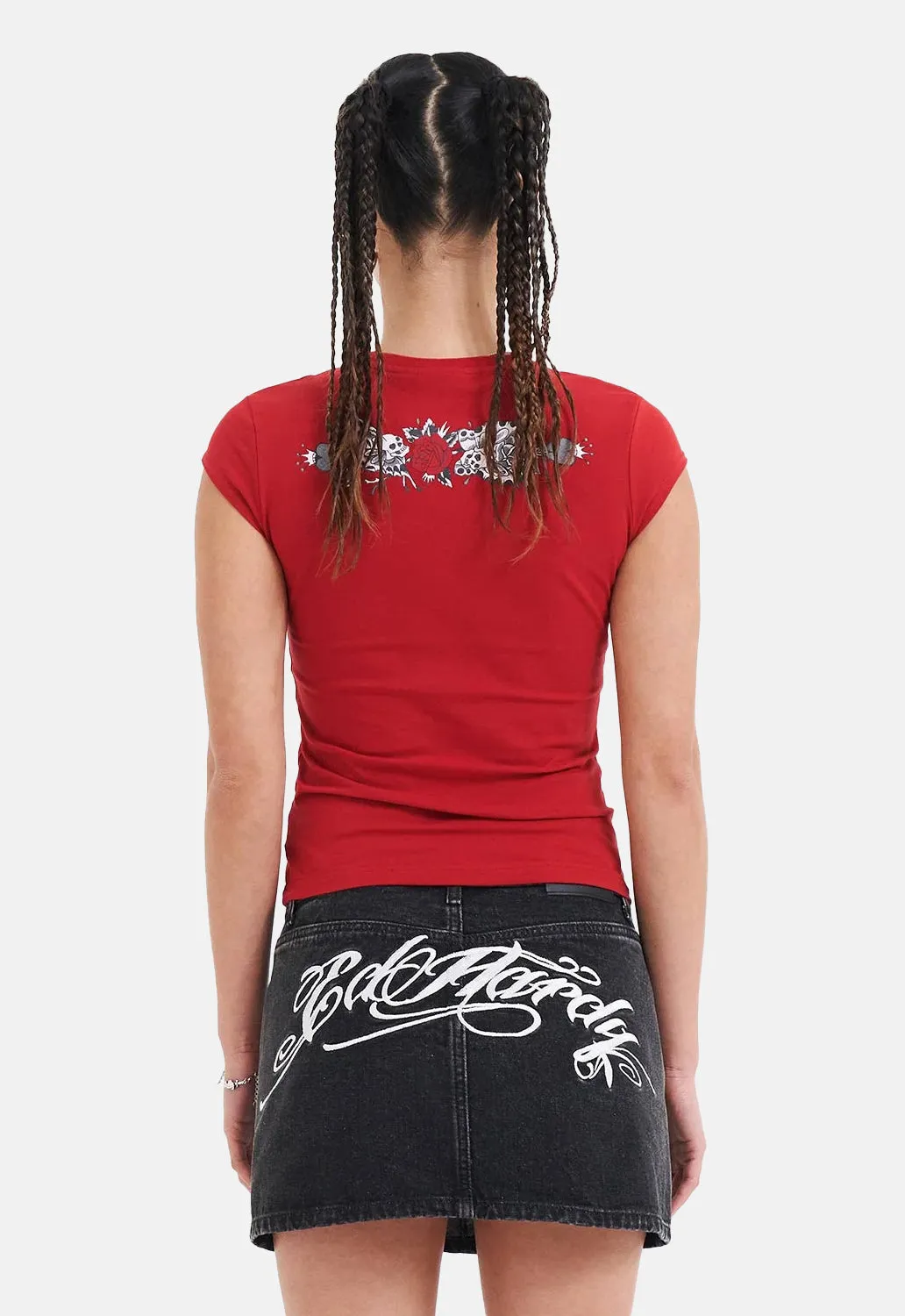 Death Or Glory Cap Sleeve Tee sold by Damaged Society product image thumbnail 3