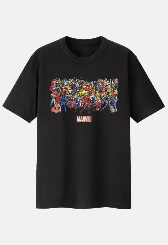 Full Characters T-Shirt sold by Damaged Society