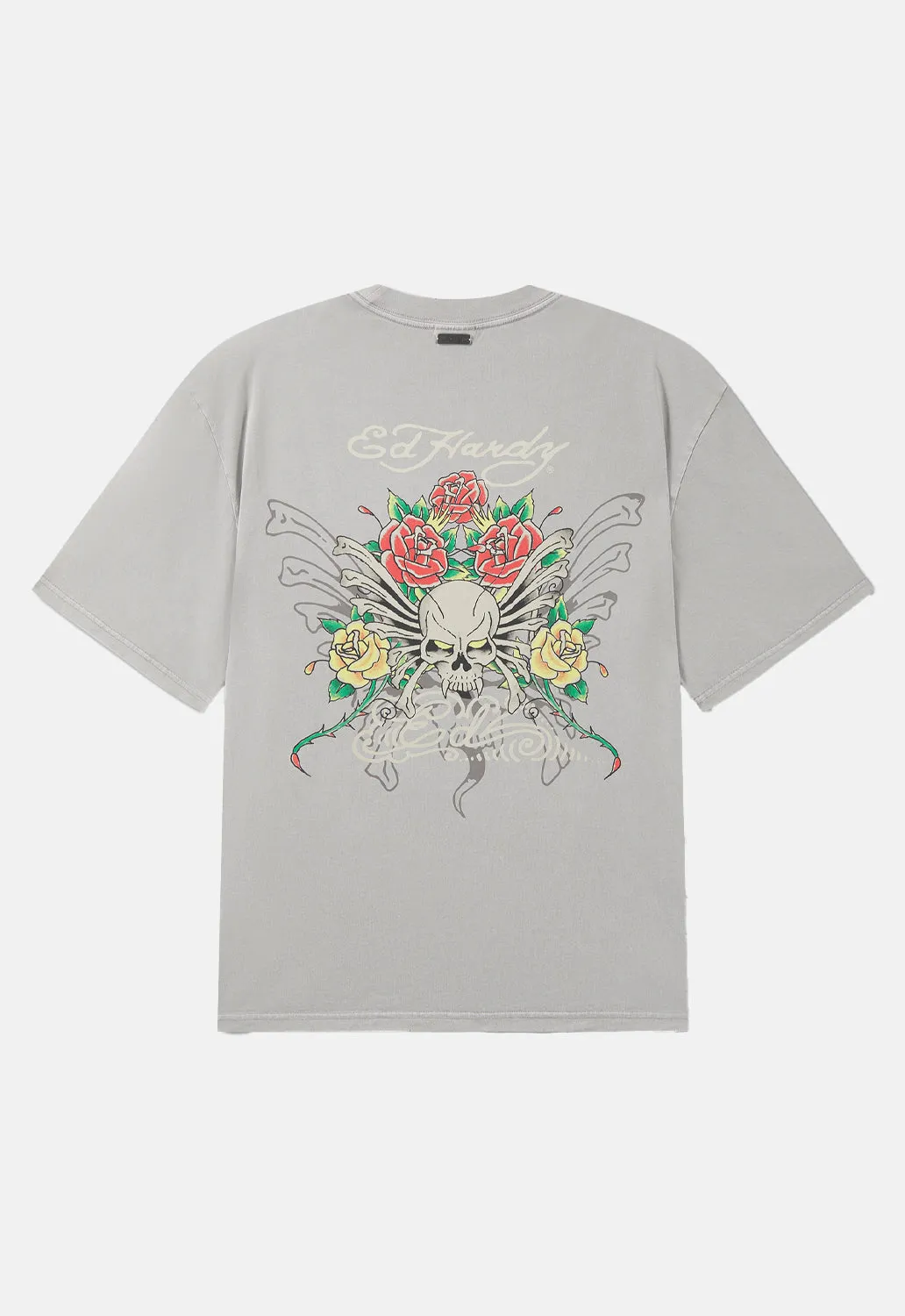 Skull Rose Graphic Relaxed T-Shirt sold by Damaged Society