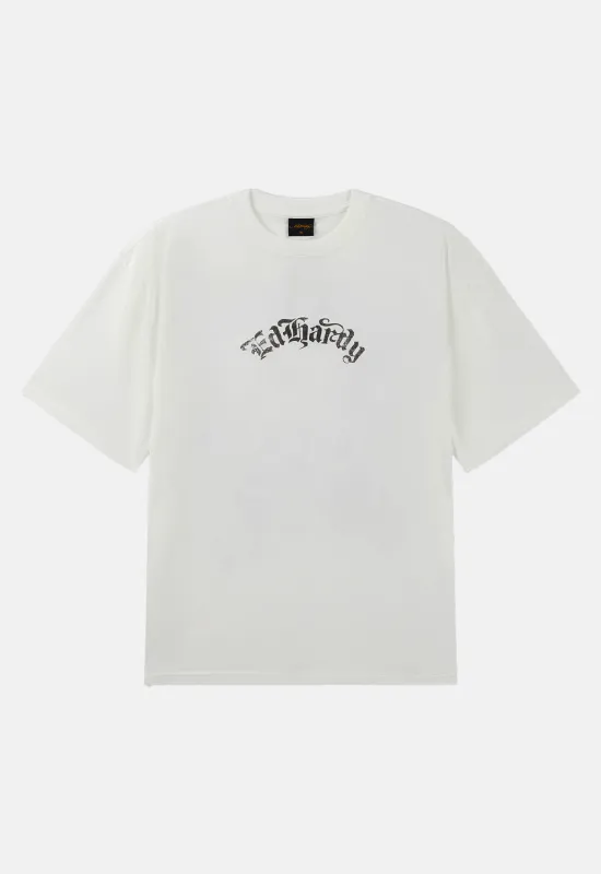 Faded Gothic Skull Relaxed T-Shirt sold by Damaged Society