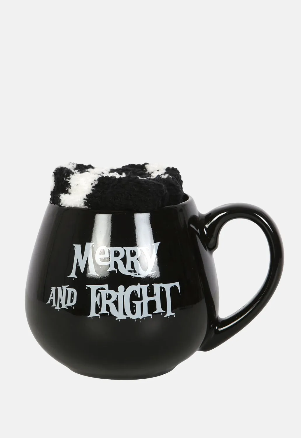 Merry Fright & Mug Socks Set sold by Damaged Society
