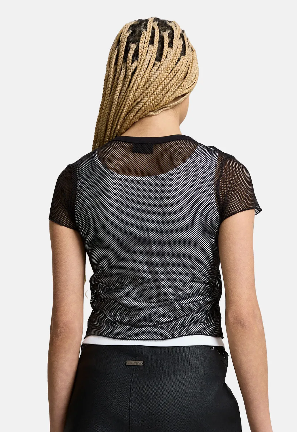 Double Layer Climbing Rose Mesh Tee sold by Damaged Society product image thumbnail 4