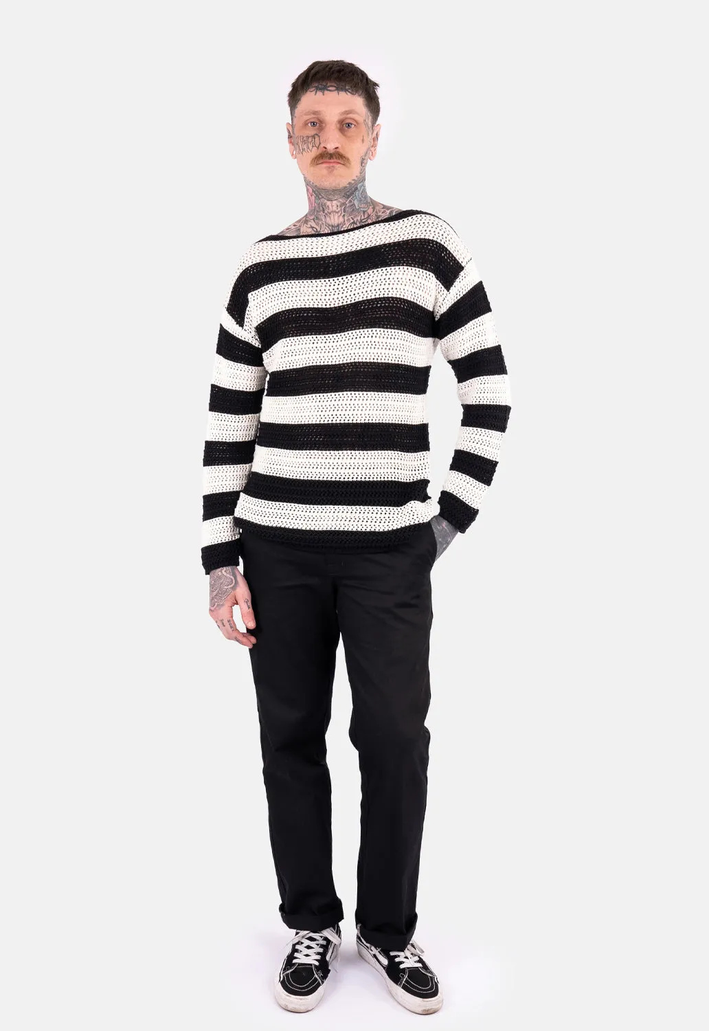 Dusty Striped Oversized Knit sold by Damaged Society product image thumbnail 2