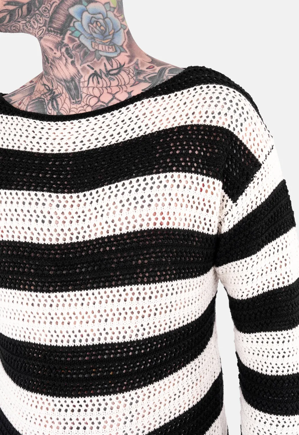 Dusty Striped Oversized Knit sold by Damaged Society product image thumbnail 3