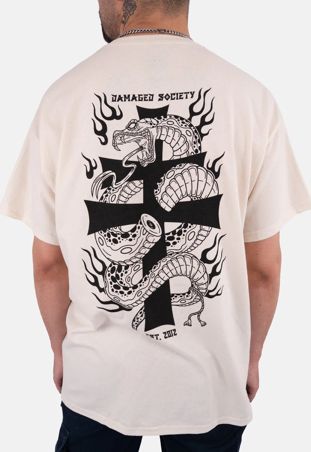 Serpentine T-Shirt sold by Damaged Society product image thumbnail 5