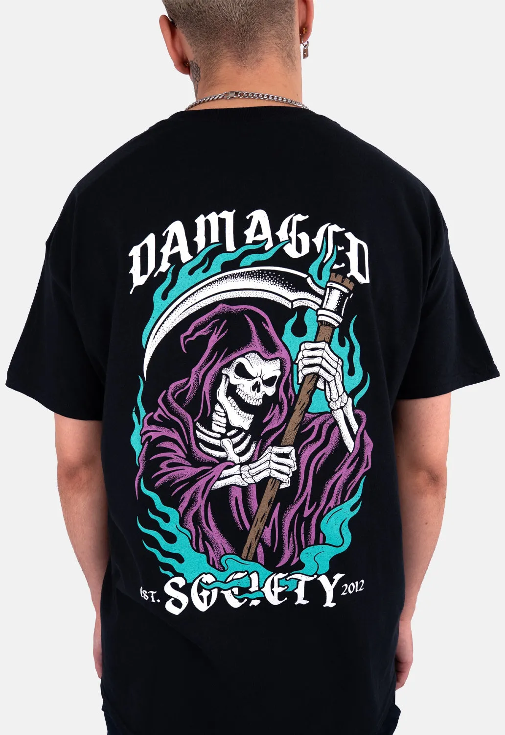 Reaper T-Shirt sold by Damaged Society product image thumbnail 4