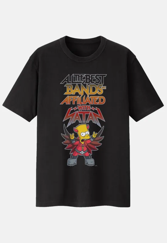 Bands With Satan T-Shirt made by Damaged Society