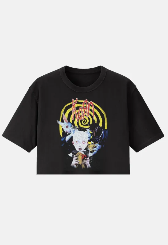 See You 3 Swirl Crop Top made by Damaged Society
