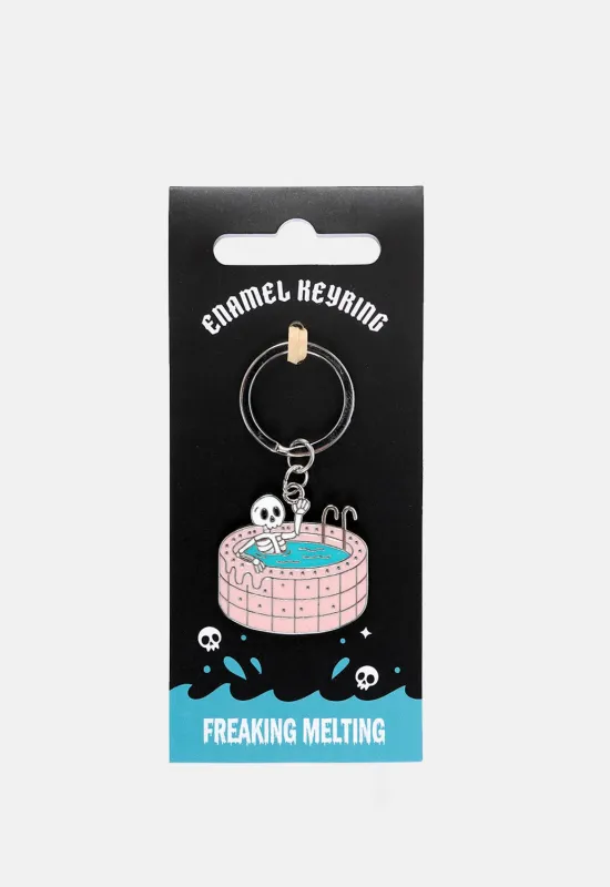 Dead Cool Skeleton Keyring made by Damaged Society