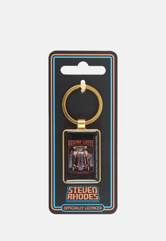 Worship Coffee Keyring made by Damaged Society