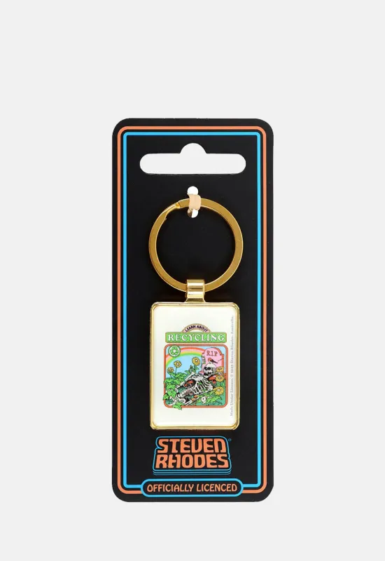 Recycling Keyring made by Damaged Society