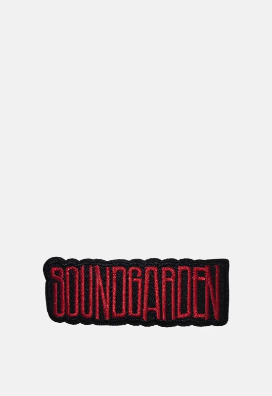 Red Text Logo Patch made by Damaged Society