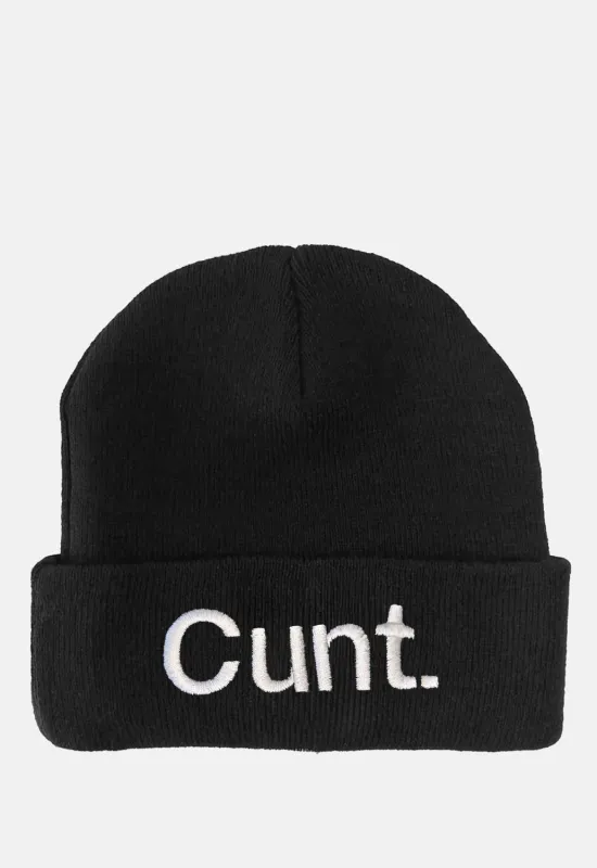Vulgar Beanie made by Damaged Society