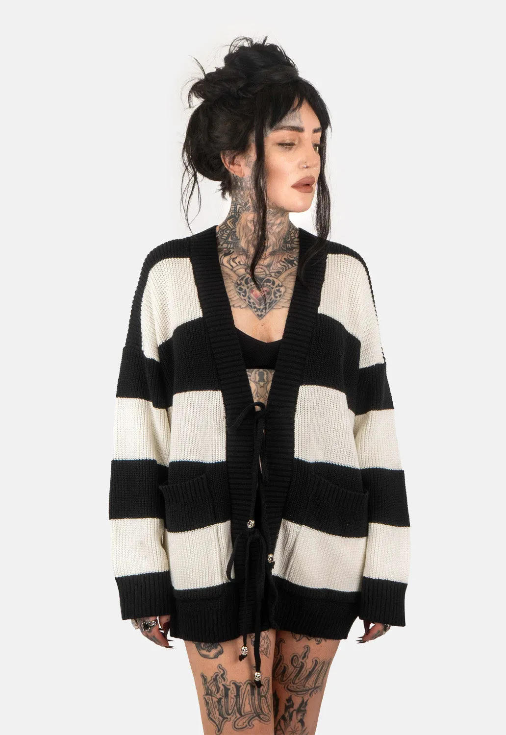 Rori Front Tie Knit Jumper sold by Damaged Society