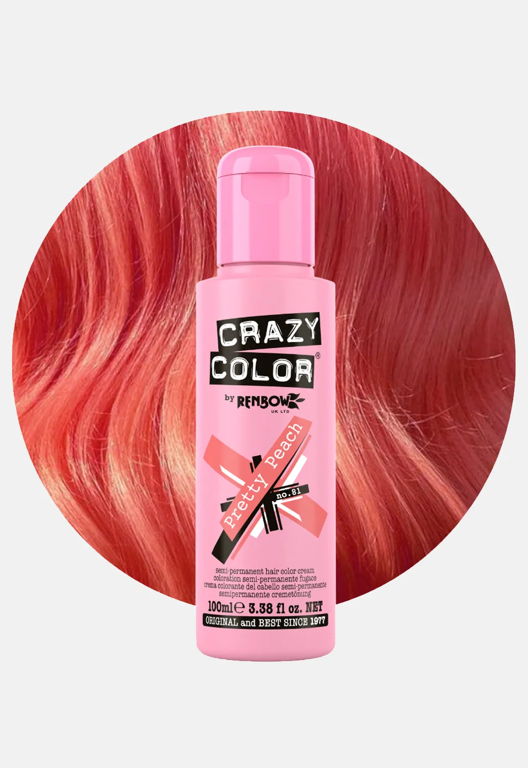 Pretty Peach Hair Dye sold by Damaged Society