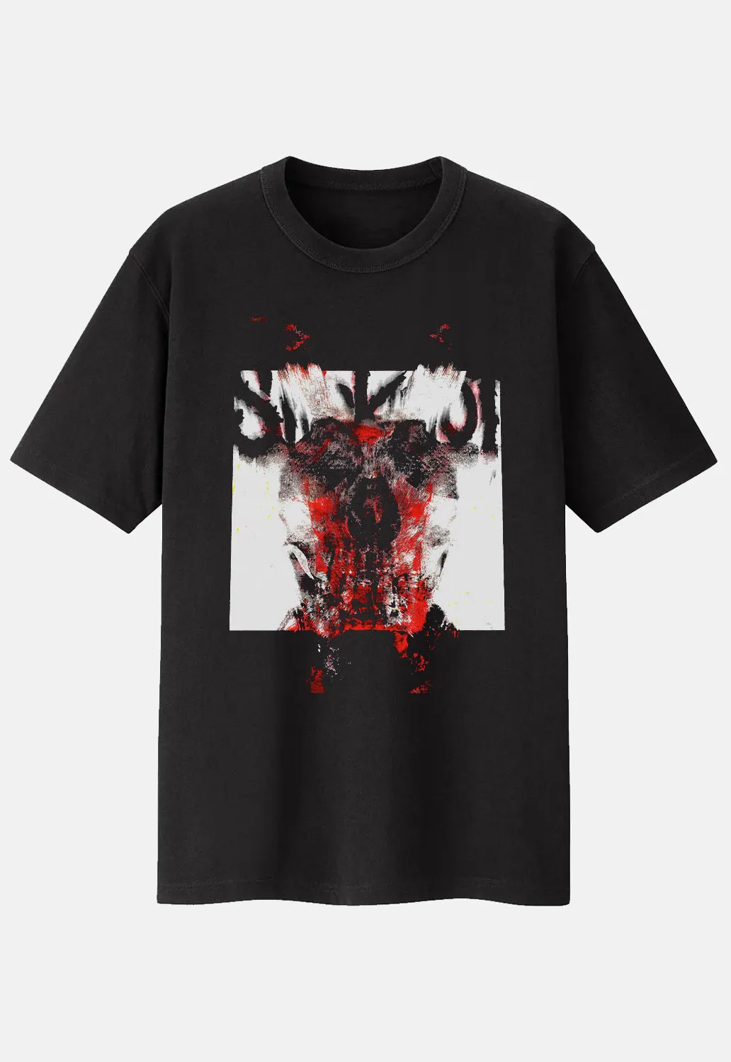 Devil Single Logo Blur T-Shirt sold by Damaged Society