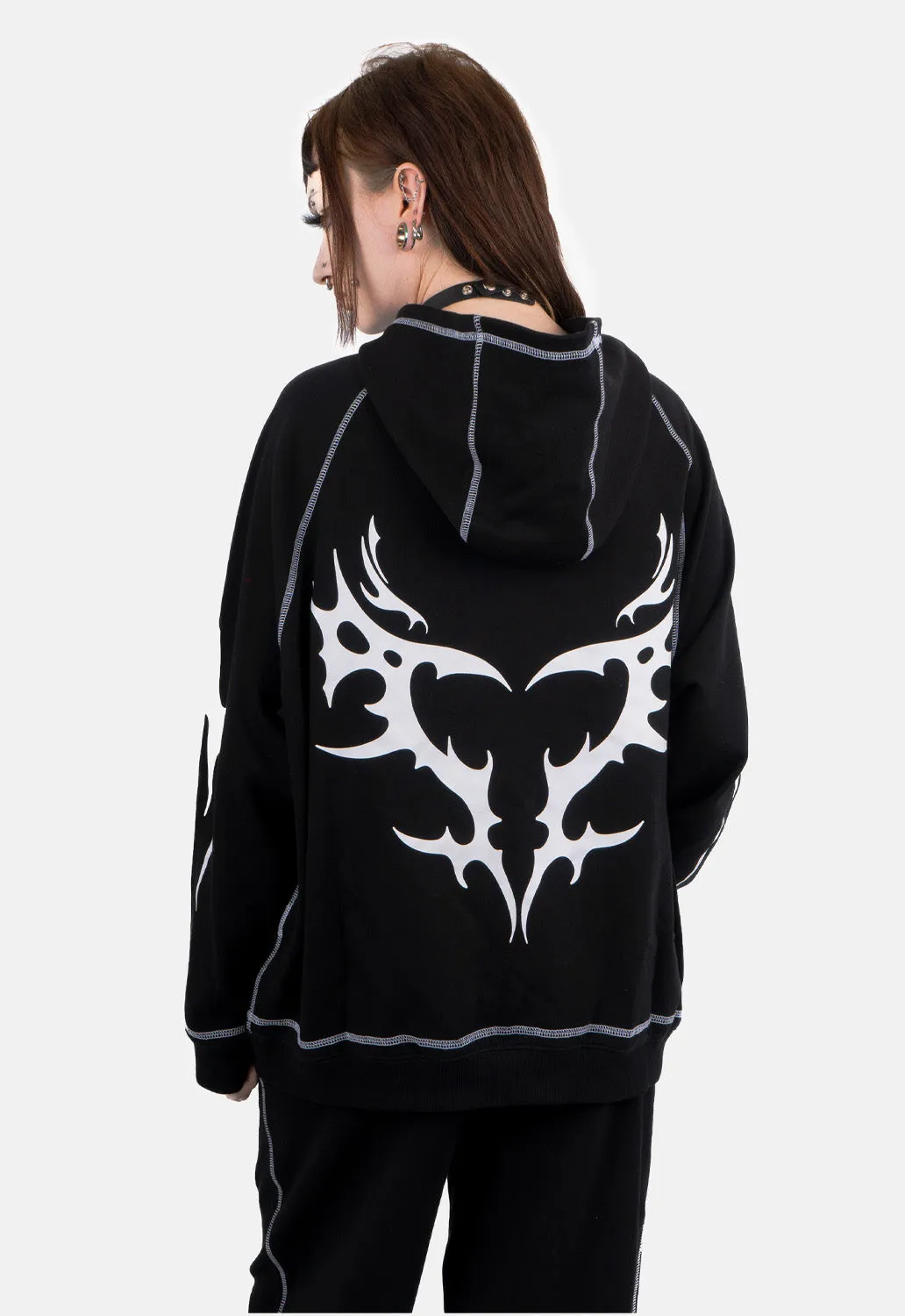 Faon Oversized Print Hoodie sold by Damaged Society product image thumbnail 5