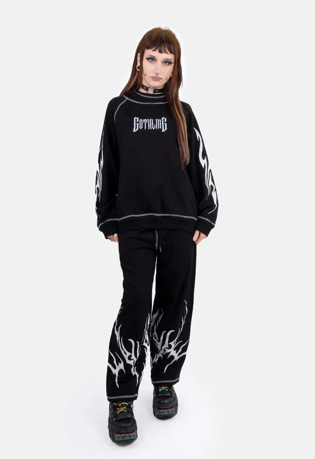 Faon Oversized Print Hoodie sold by Damaged Society product image thumbnail 2