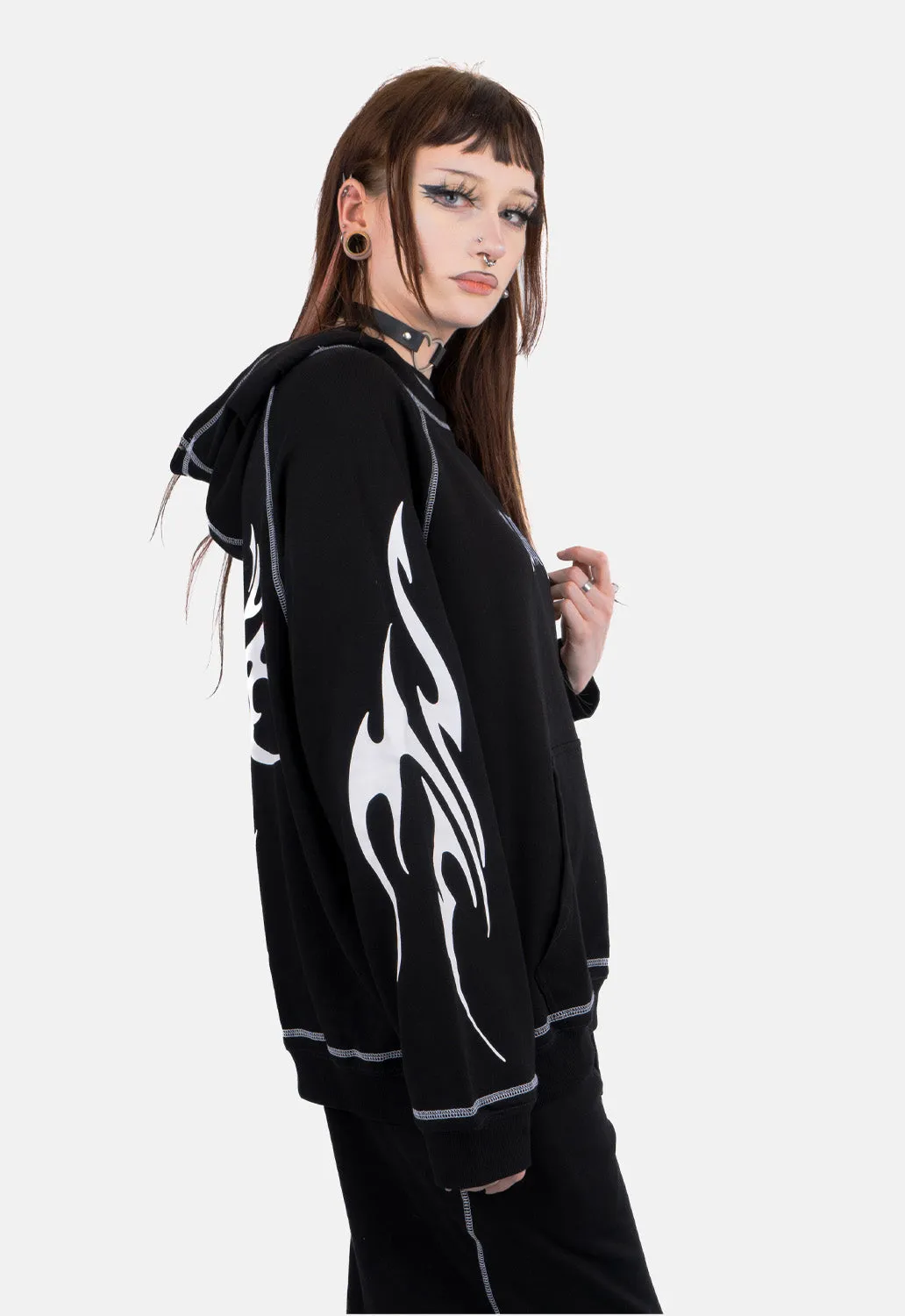 Faon Oversized Print Hoodie sold by Damaged Society product image thumbnail 4
