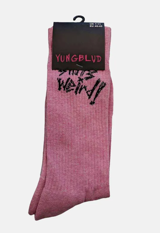 Weird! Pink Socks sold by Damaged Society