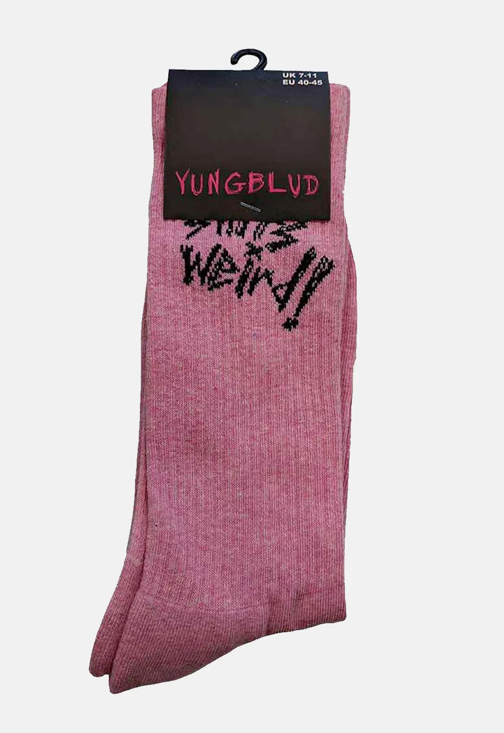 Weird! Pink Socks sold by Damaged Society