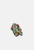 Floral Ribcage Pin sold by Damaged Society