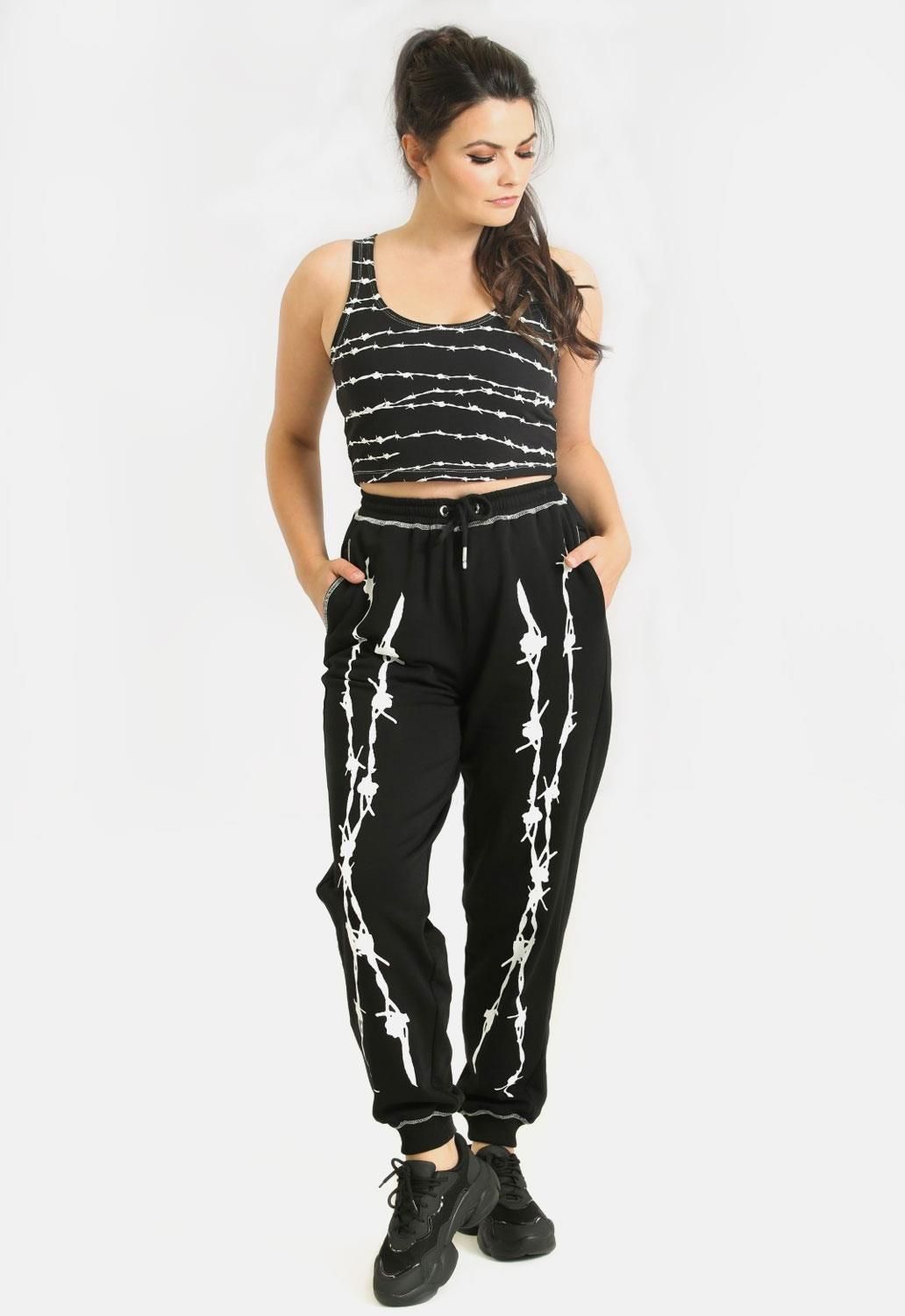 Barbed Wire Joggers sold by Damaged Society