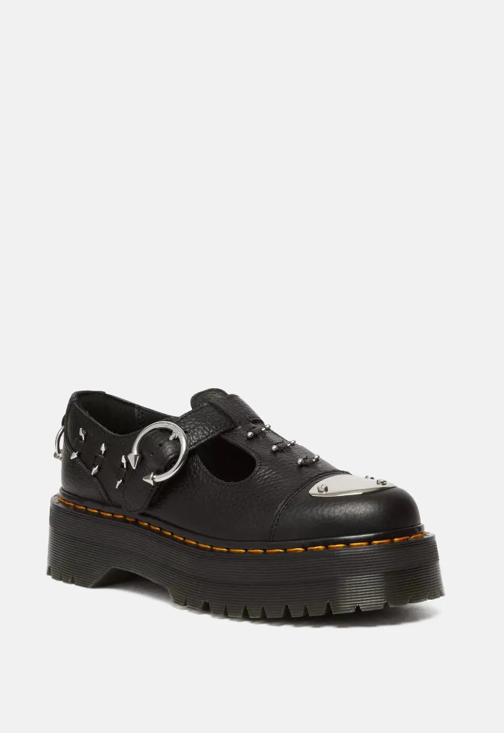 Bethan Piercing Leather Platform Mary Jane Shoes sold by Damaged Society product image thumbnail 2