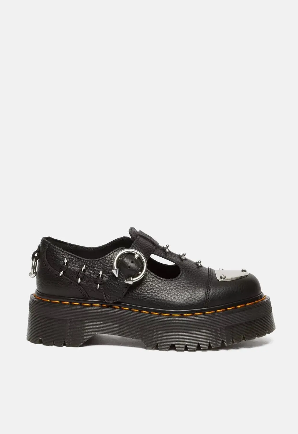 Bethan Piercing Leather Platform Mary Jane Shoes sold by Damaged Society