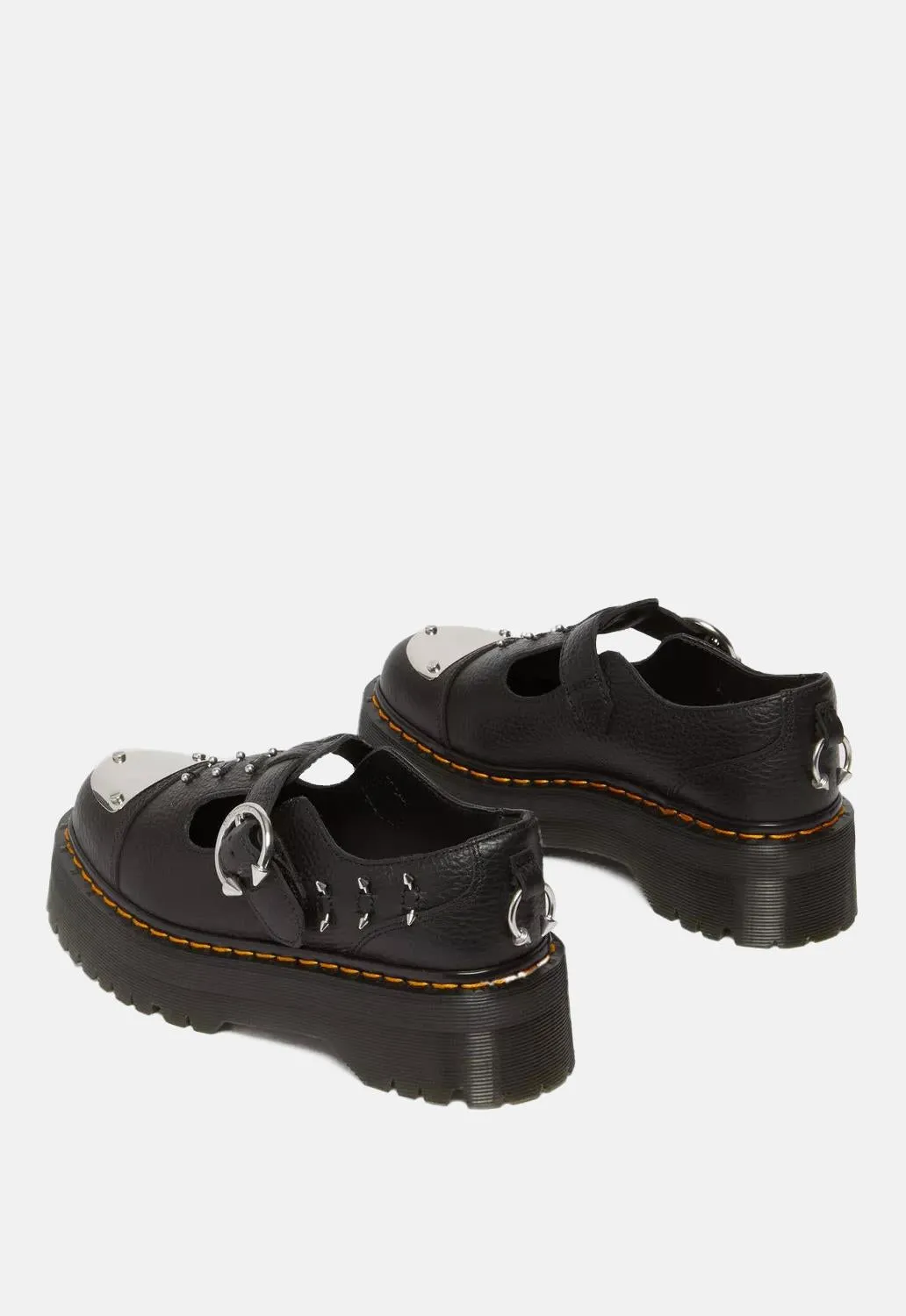 Bethan Piercing Leather Platform Mary Jane Shoes sold by Damaged Society product image thumbnail 5