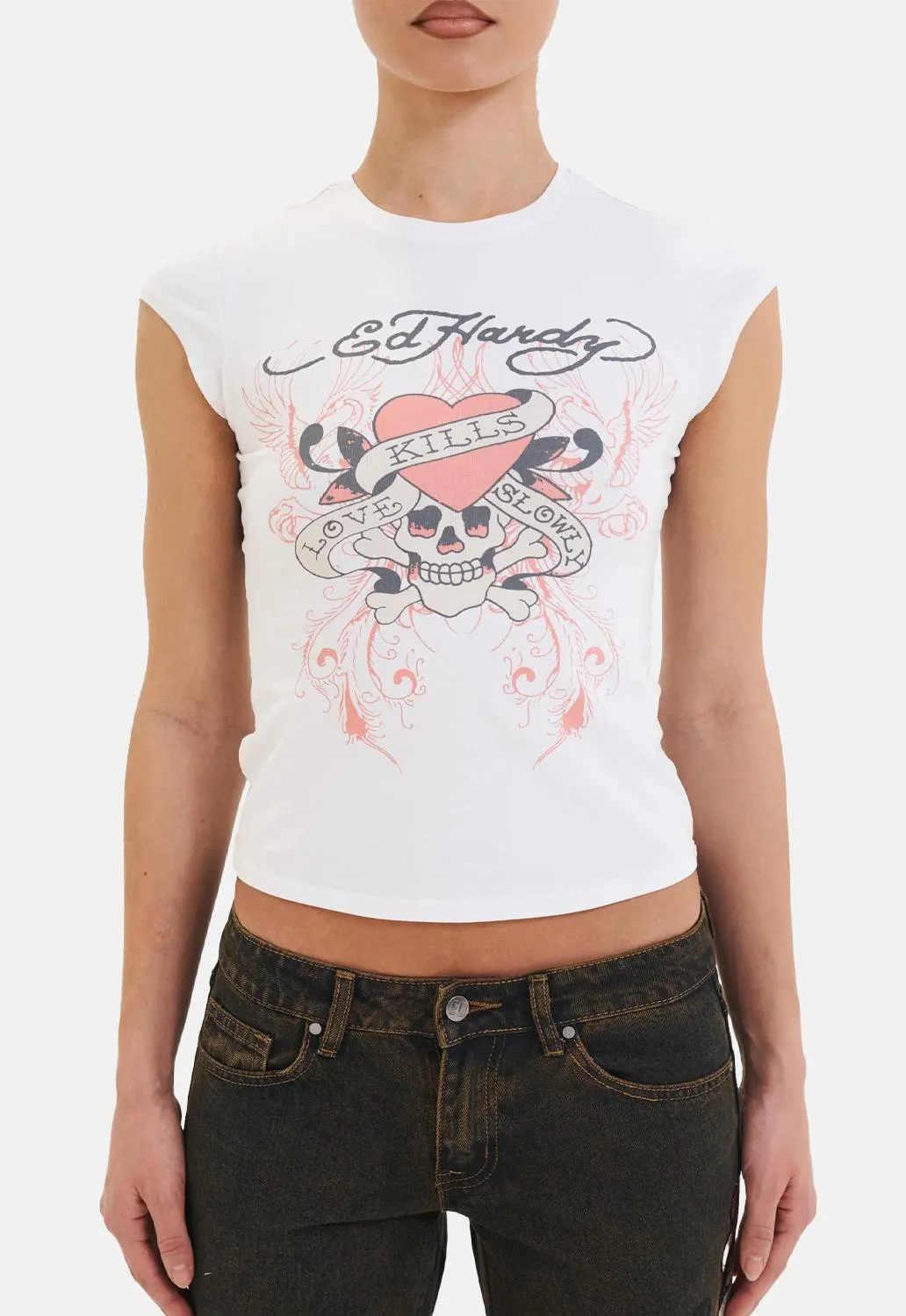 Love Kills Cap Sleeve T-Shirt sold by Damaged Society product image thumbnail 2