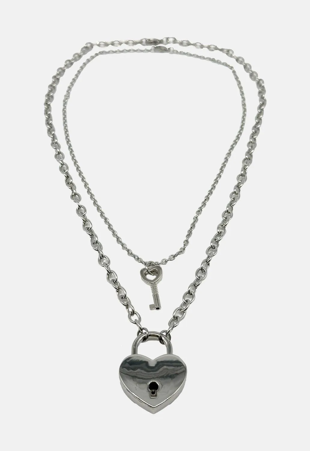 Heart Key Necklace sold by Damaged Society