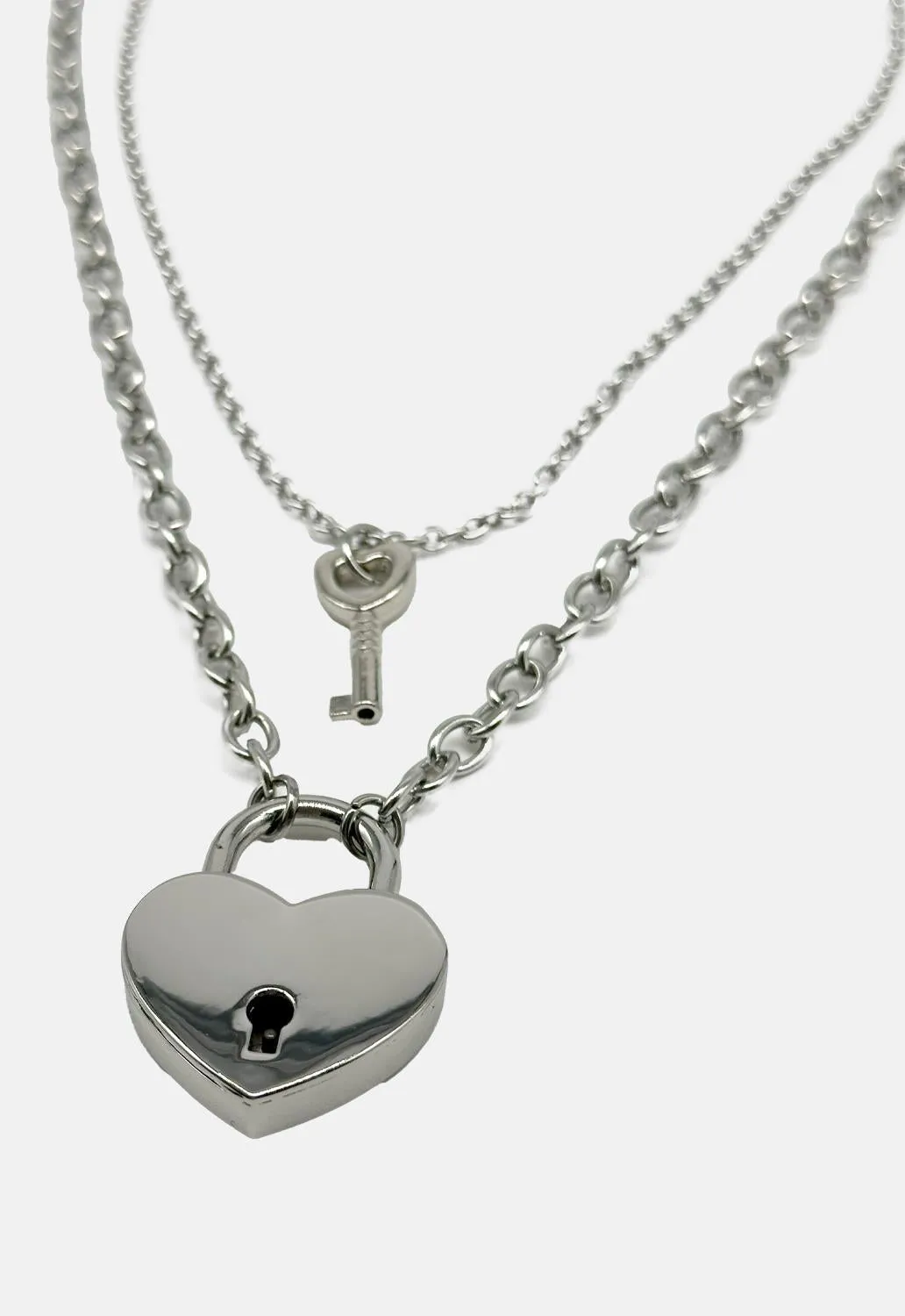 Heart Key Necklace sold by Damaged Society product image thumbnail 3